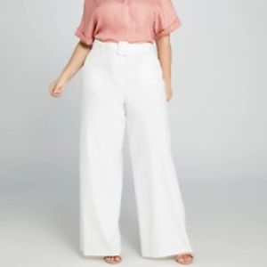 Lane Bryant, 18 Reg, White Linen
Travel pants w/ matching belt